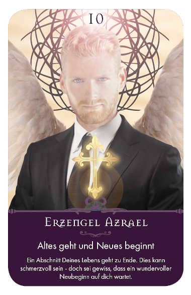 Gratis Kartenlegen Kraft der Engel Orakel Karte 10 Erzengel Azrael