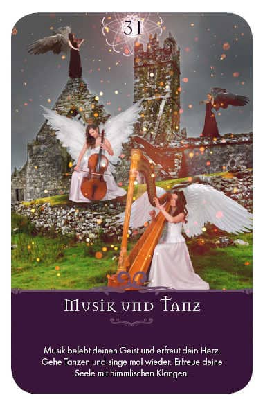 Gratis Kartenlegen Kraft der Engel Orakel Karte 31 Musik und Tanz