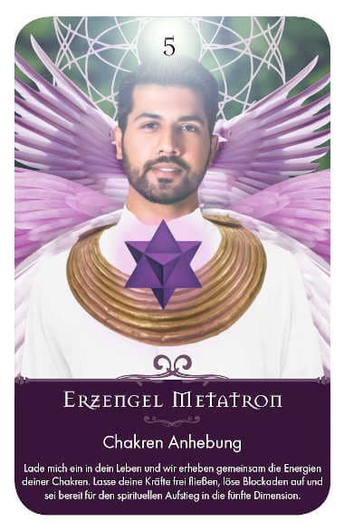Gratis Kartenlegen Kraft der Engel Orakel Karte 5 Erzengel Metatron