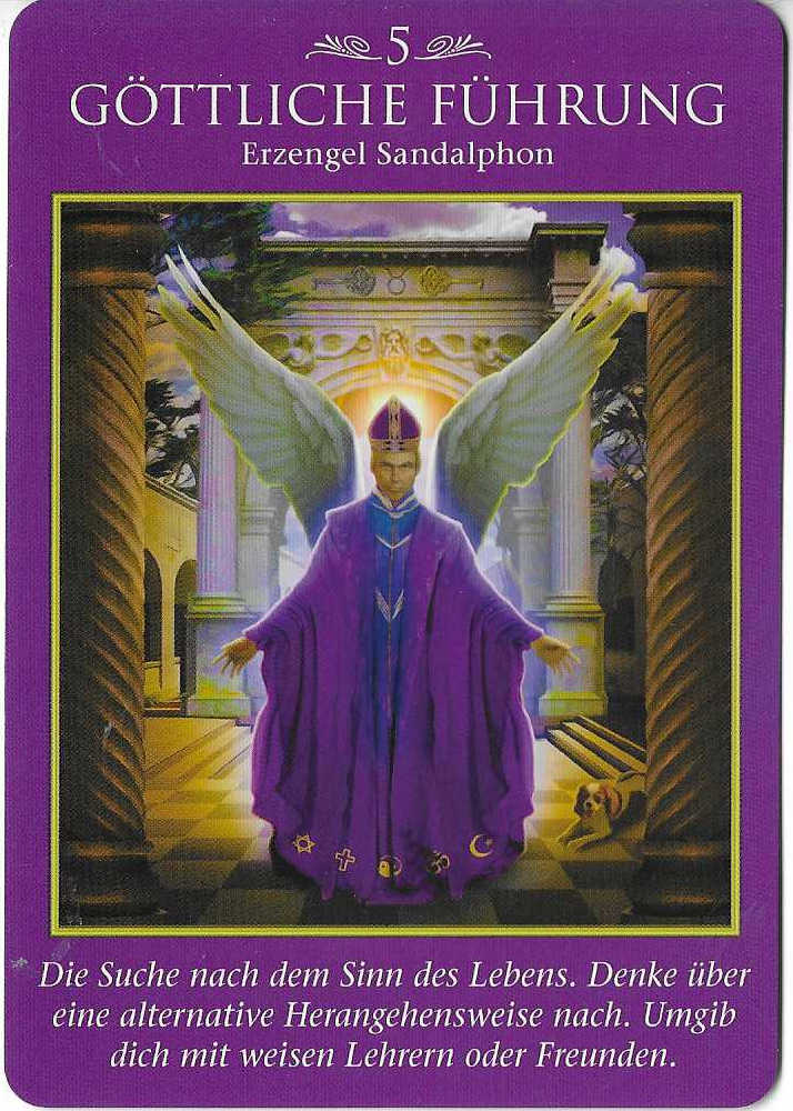 Erzengel Tarot Karte 5 Göttliche Führung