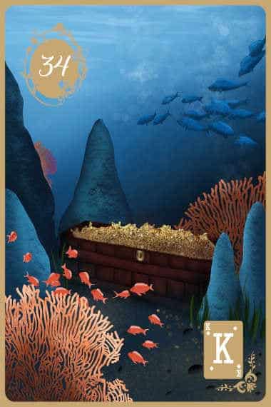 Karte 34 Die Fische gratis online Kartenlegen mit den Lenormandkarten